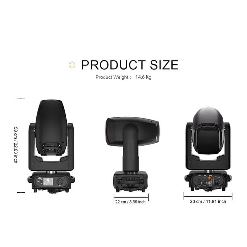 GalaxyJet LED 200W / 300W Moving Head Light Beam / Beam & Wash & Gobo 3in1