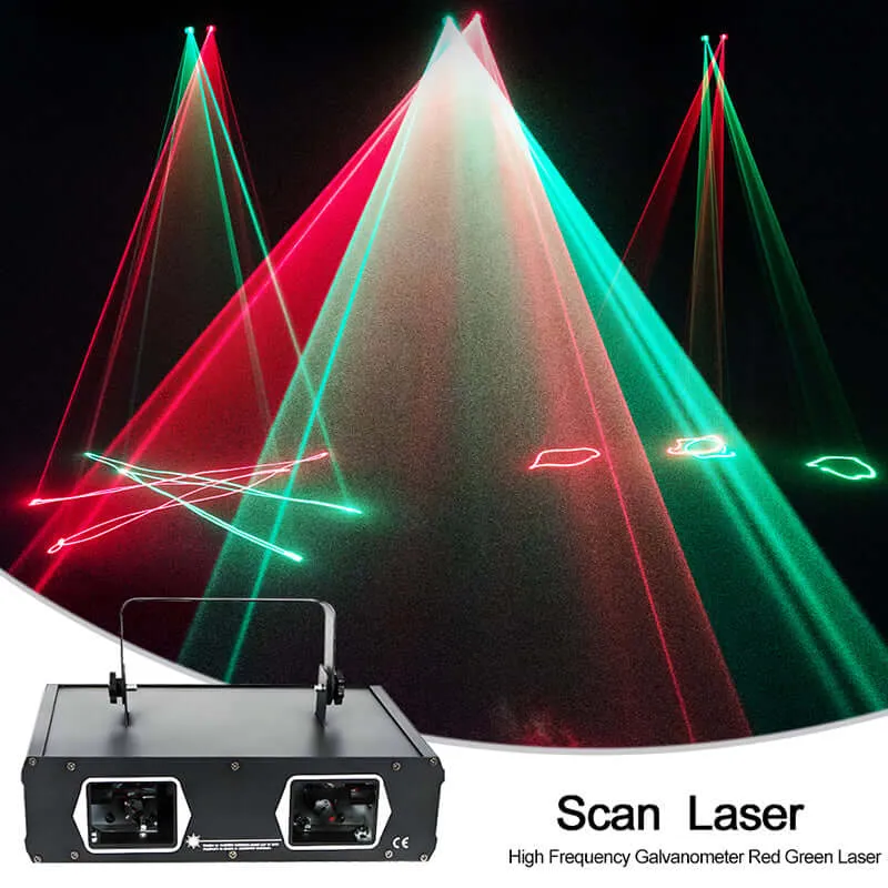 SHEHDS Dual Hole RG & RGB Laser Light