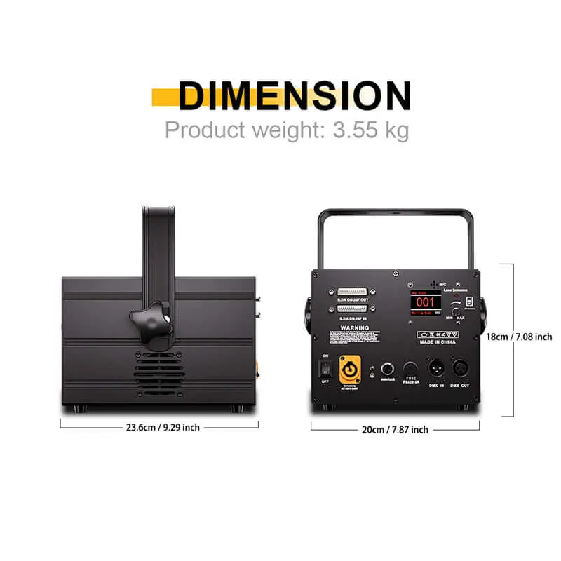 Constellaser APP Control 3W RGB Animation Scanner Laser Light Series