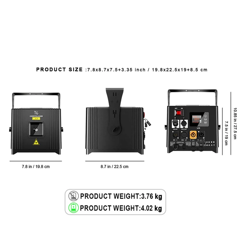 Constellaser APP Control 6W RGB Animation Scanner Laser Light Series