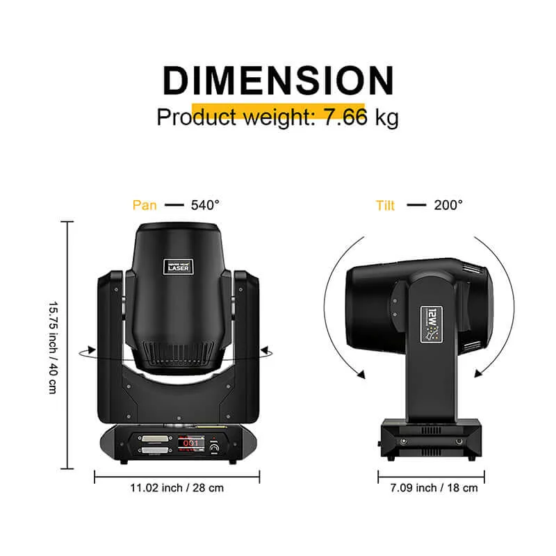 Constellaser APP Control 12W RGB Laser Light series Animation Scanner
