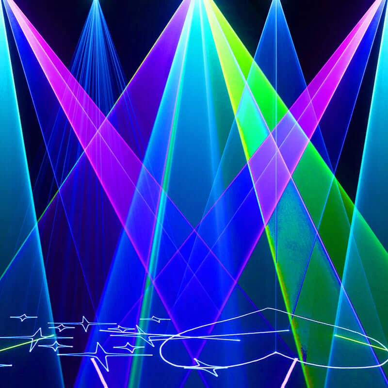 Constellaser APP Control Waterproof 12W RGB Scanner Pattern Animation Laser Light