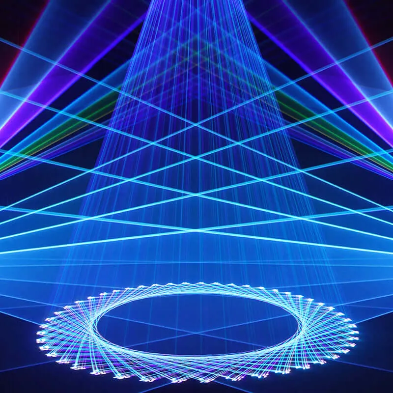 Constellaser APP Control 6W RGB Animation Semiconductor Laser Light With DMX512, ILDA & RJ45 Art Net Connector
