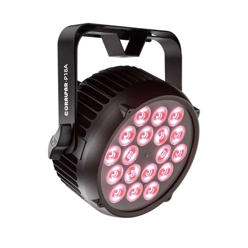 CORALPAR Waterproof 18x12W LED Flat Par Light RGBWA+UV Aluminum Alloy