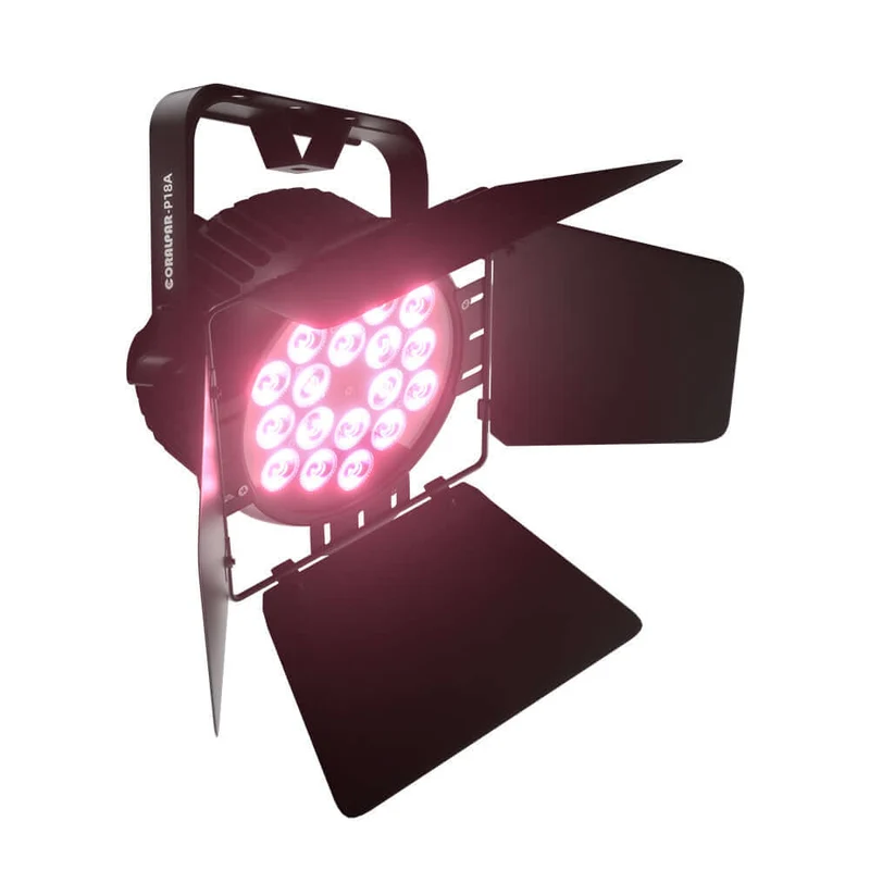 CORALPAR Waterproof 18x12W LED Flat Par Light RGBWA+UV Aluminum Alloy