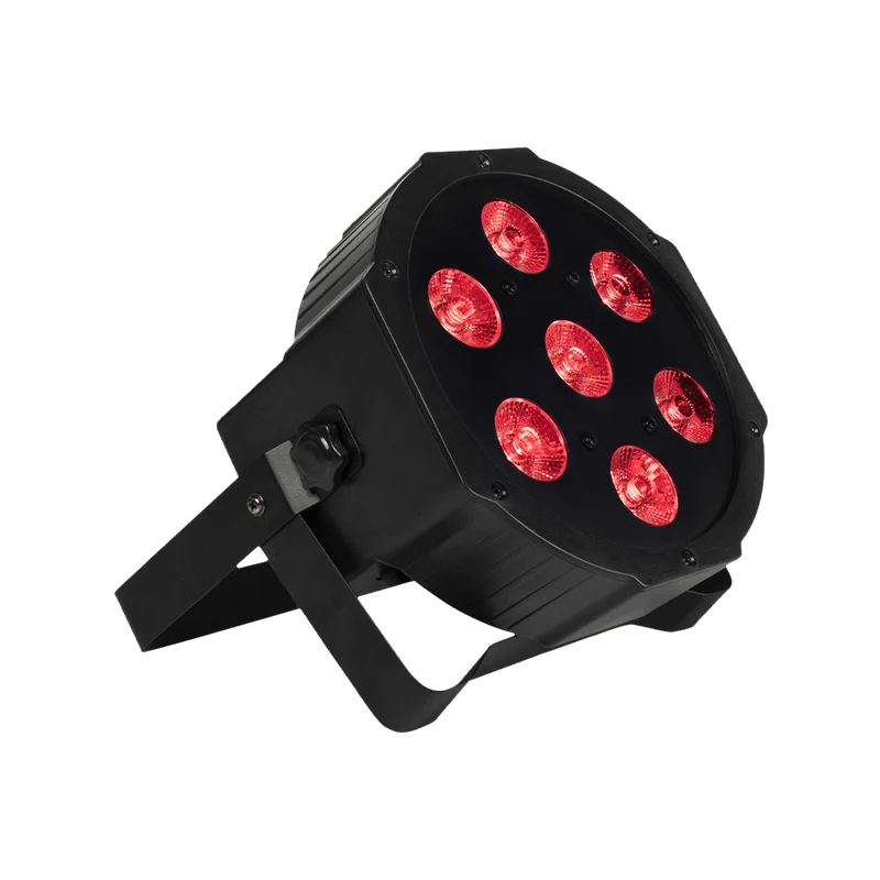 SHEHDS 7x18W LED Par Light Silent Slim RGBWA+UV Stage Lighting