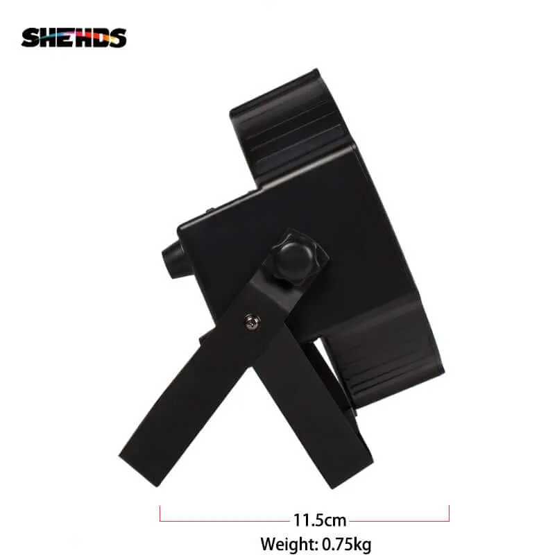 SHEHDS 7x18W LED Par Light Silent Slim RGBWA+UV Stage Lighting