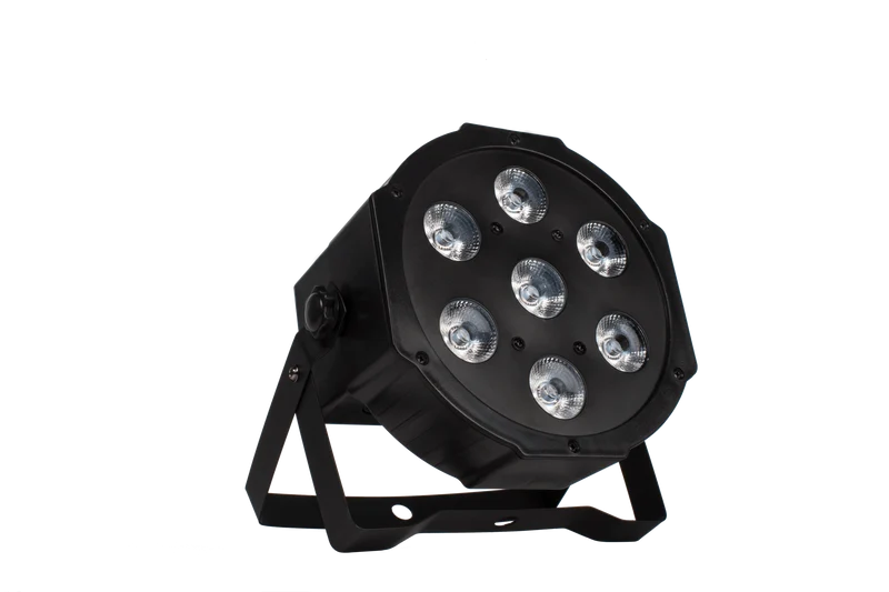 SHEHDS 7x18W LED Par Light Silent Slim RGBWA+UV Stage Lighting