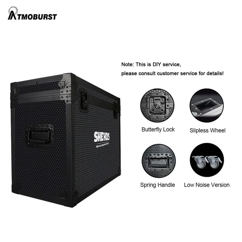 ATMOBURST 1500W Confetti Machine with LED 12x4W RGB Adjustable Angle