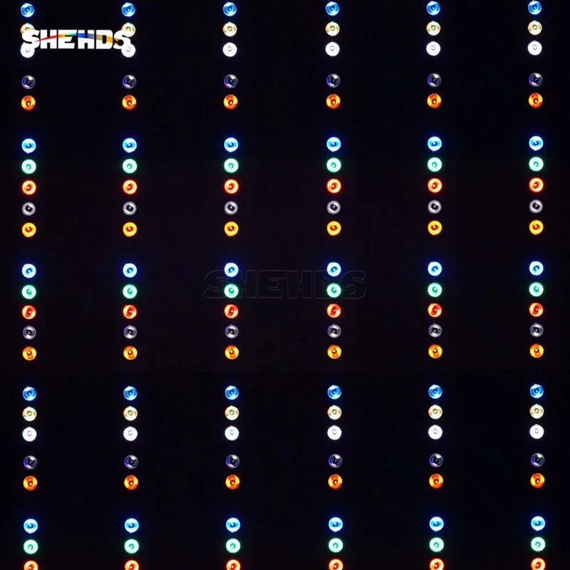 SHEHDS 18x18W RGBWA+UV Patchwork LED Wall Wash Light Recirculating Air Path For Heat Dissipation