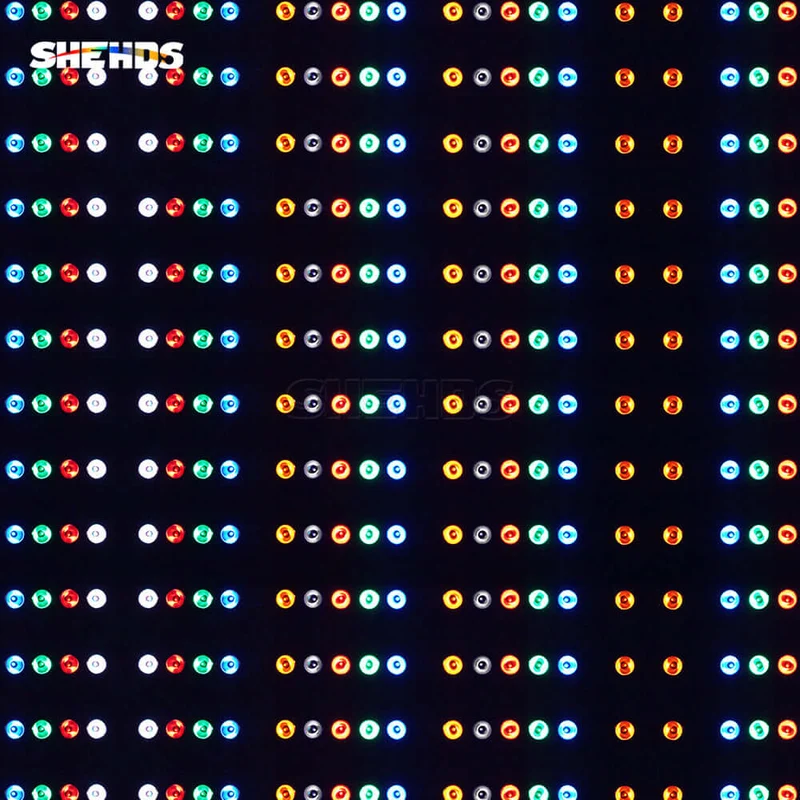 SHEHDS 18x18W RGBWA+UV Patchwork LED Wall Wash Light Recirculating Air Path For Heat Dissipation