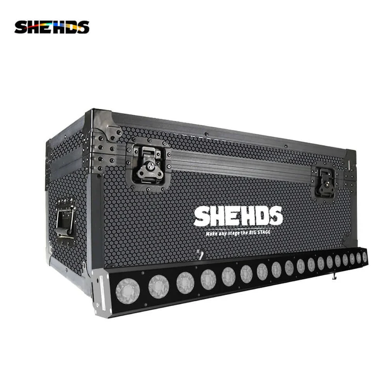 SHEHDS 18x18W RGBWA+UV Patchwork LED Wall Wash Light Recirculating Air Path For Heat Dissipation
