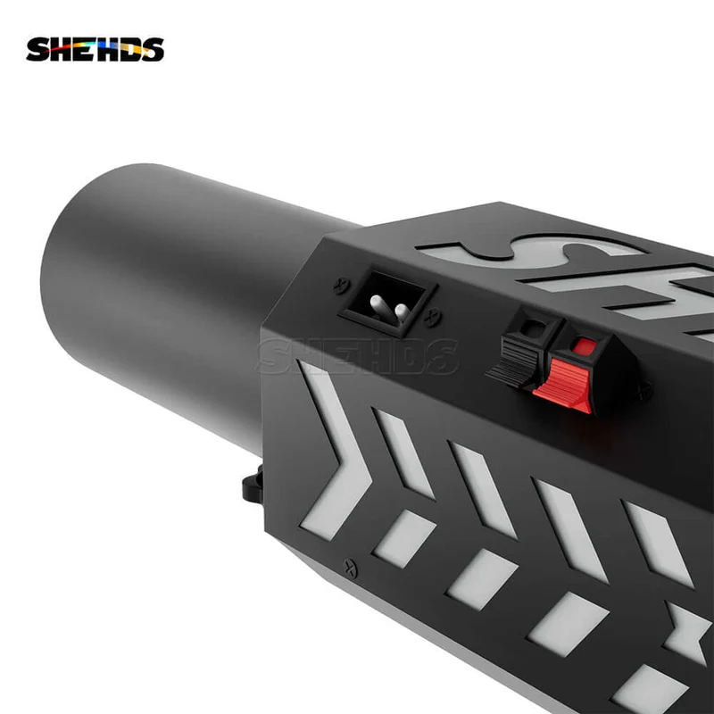 SHEHDS Rechargeable RGB Confetti Machine With High-strength Aluminum Alloy Body