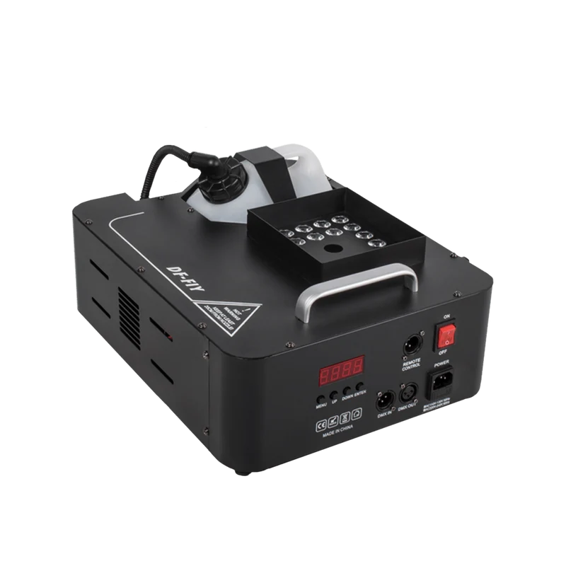 SHEHDS 1500W Fog Machine with 24x9W RGB LED Lights