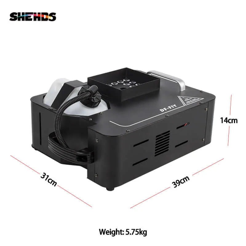 SHEHDS 1500W Fog Machine with 24x9W RGB LED Lights