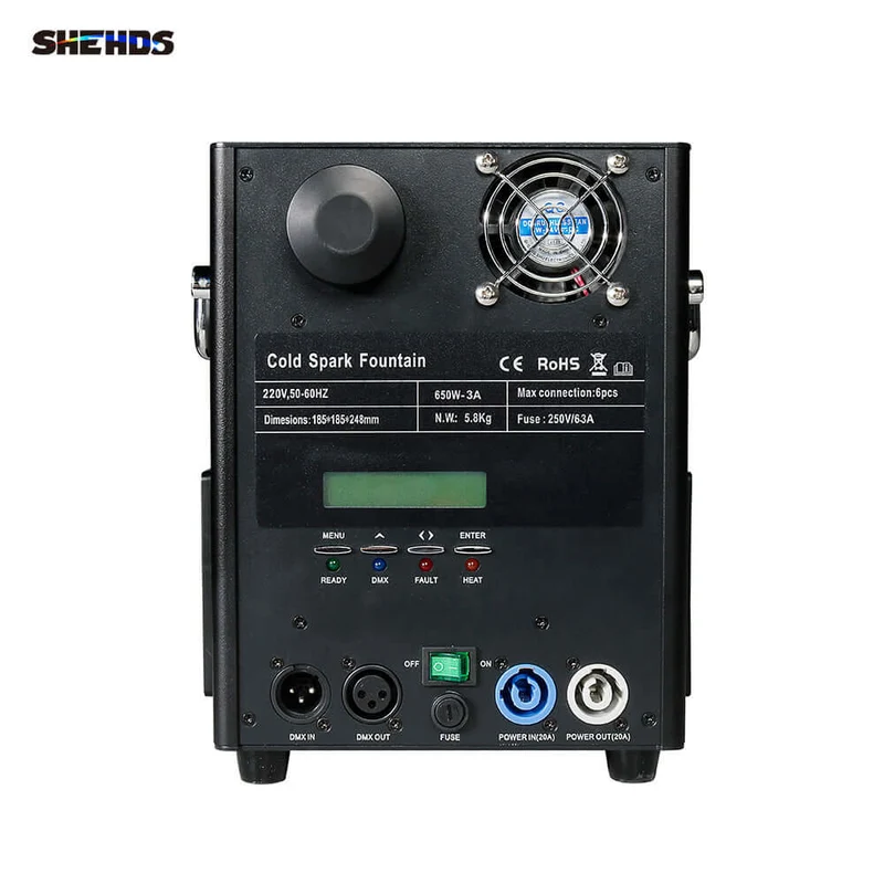 SHEHDS 650W Wireless Firework Cold Spark Machine