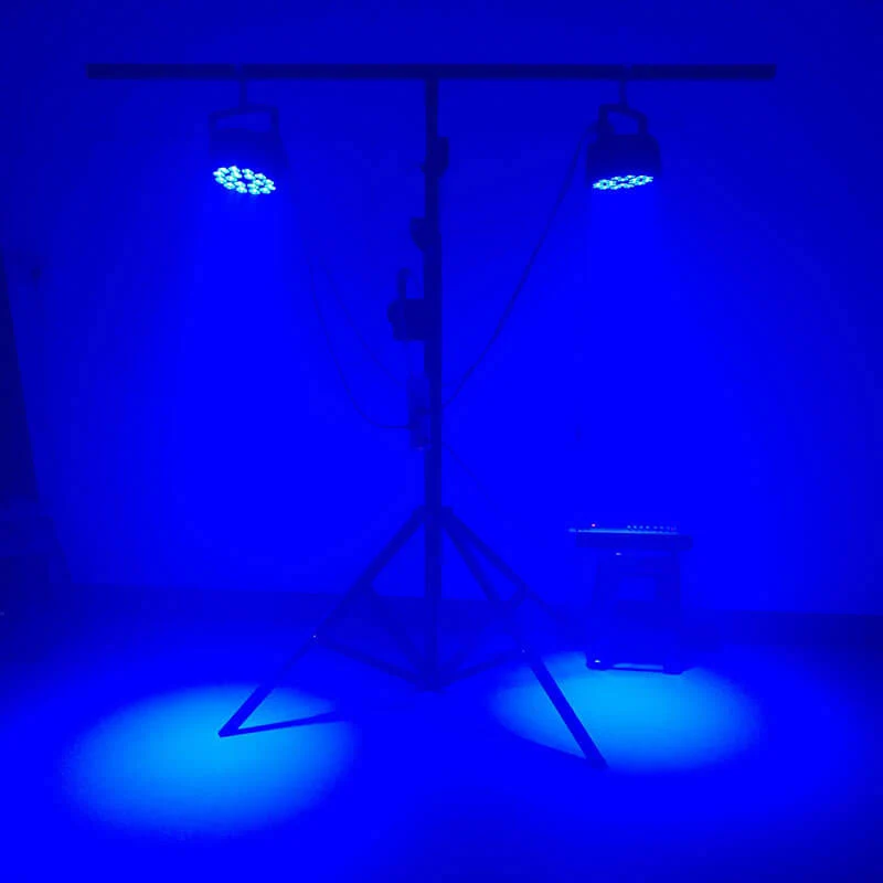 SHEHDS Aluminum Alloy 18x12W LED Flat Par RGBW 4in1 DMX512