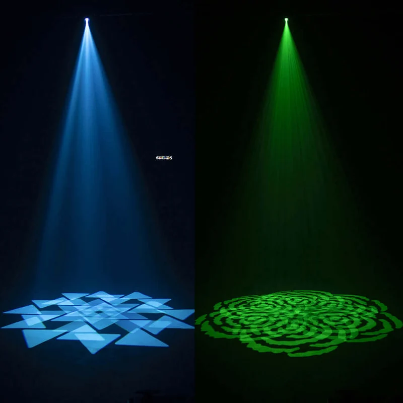 SHEHDS 100W Moving Head Gobo Spot Light 6 Prism with LCD Display