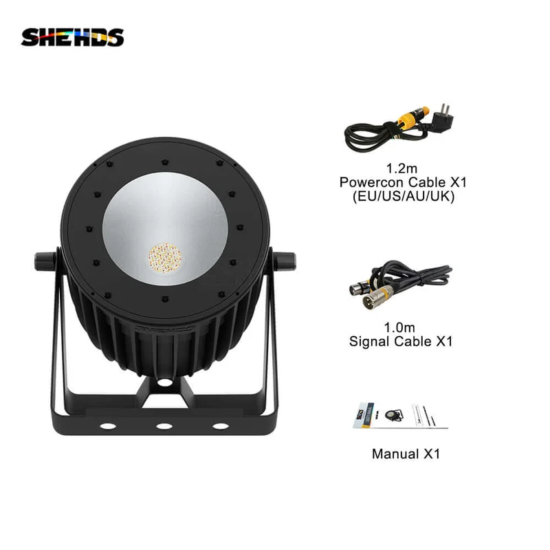 SHEHDS LED COB 200W RGBACL 6in1 Stage Light Aluminum Alloy With Voice Control