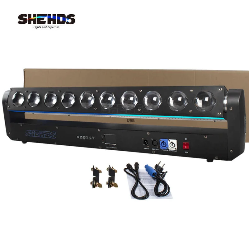 SHEHDS LED 10x40W RGBW 4in1 Wall Wash & Beam Moving Head Light