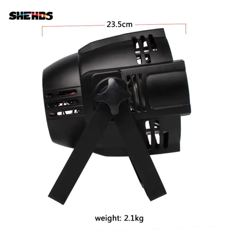 SHEHDS 200W COB Blinder LED Par RGBWA+UV 6in1 Barndoors