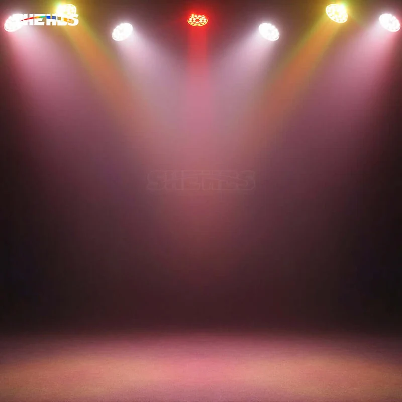 SHEHDS New Version LED Zoom & Wash Par 18x18W RGBWA UV 6in1 Light Big Aluminum Alloy
