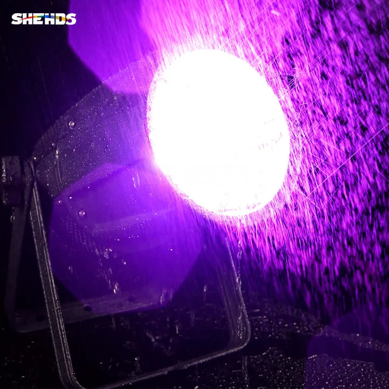 SHEHDS IP65 Waterproof LED Zoom & Wash COB Par Light 300W RGBW 4in1