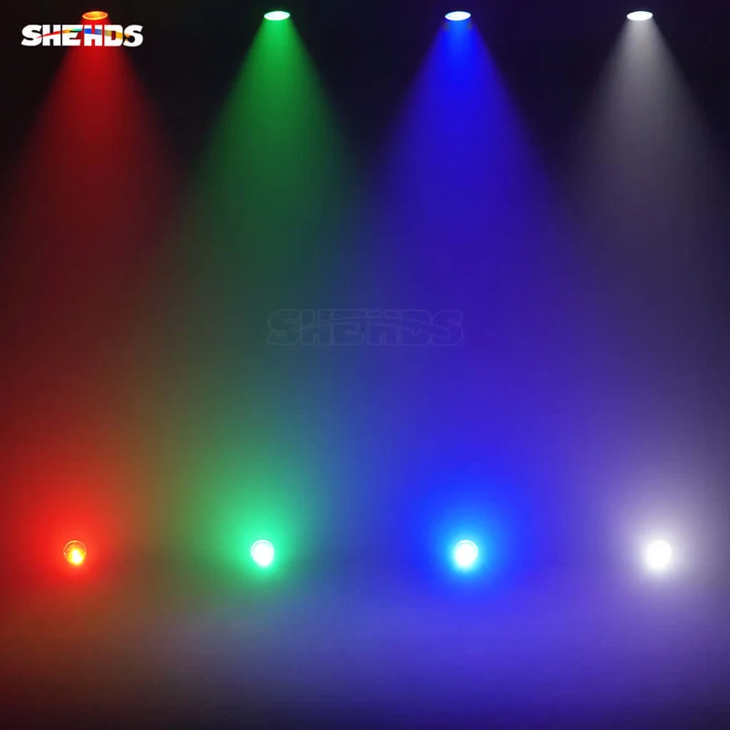 SHEHDS IP65 Waterproof LED Zoom & Wash COB Par Light 300W RGBW 4in1