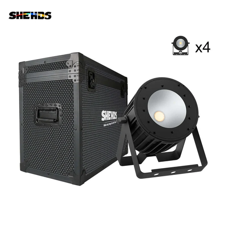 SHEHDS New Version LED 200W Cool & Warm White 2in1 COB Light Uniform Color Mix，Temperature Control Protection，Aluminum Alloy