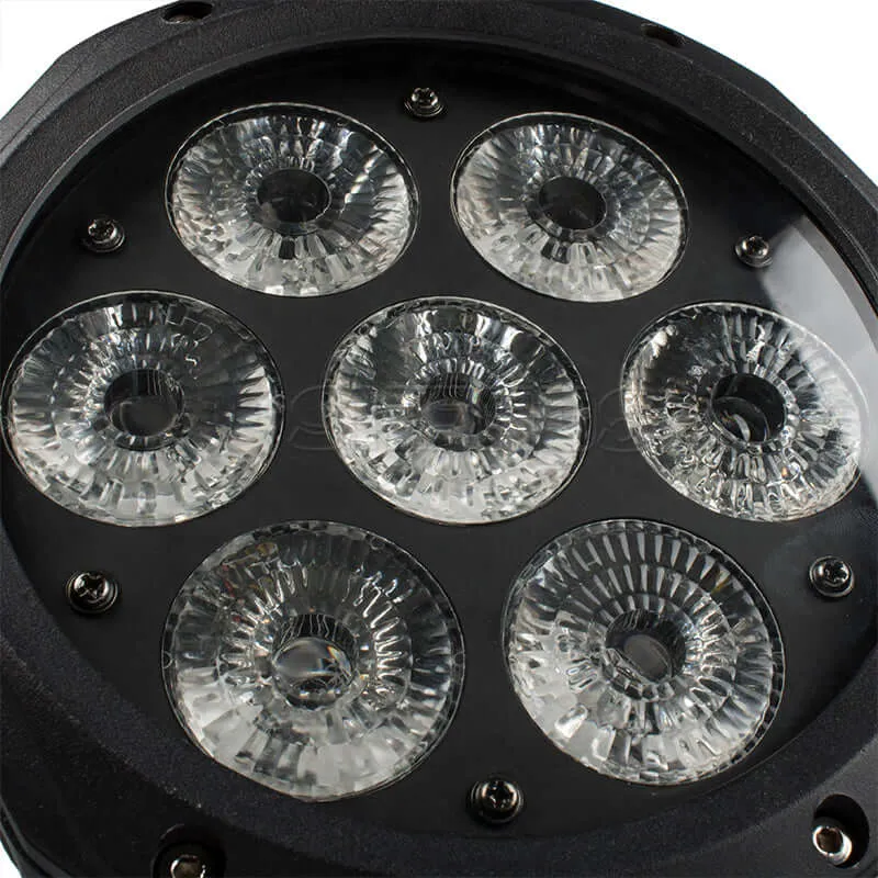 SHEHDS Waterproof LED Par Light 7x12W RGBW / 7x18 RGBWA+UV