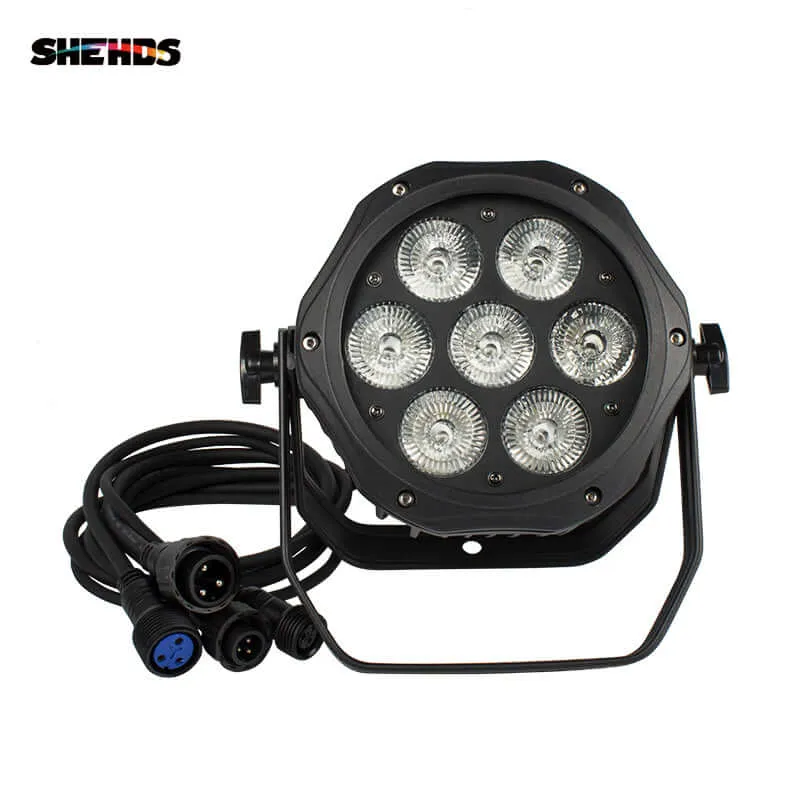 SHEHDS Waterproof LED Par Light 7x12W RGBW / 7x18 RGBWA+UV