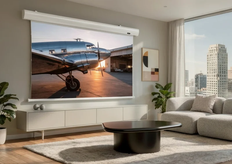celexon HomeCinema Hochkontrastleinwand Tension - Dynamic Slate ALR
