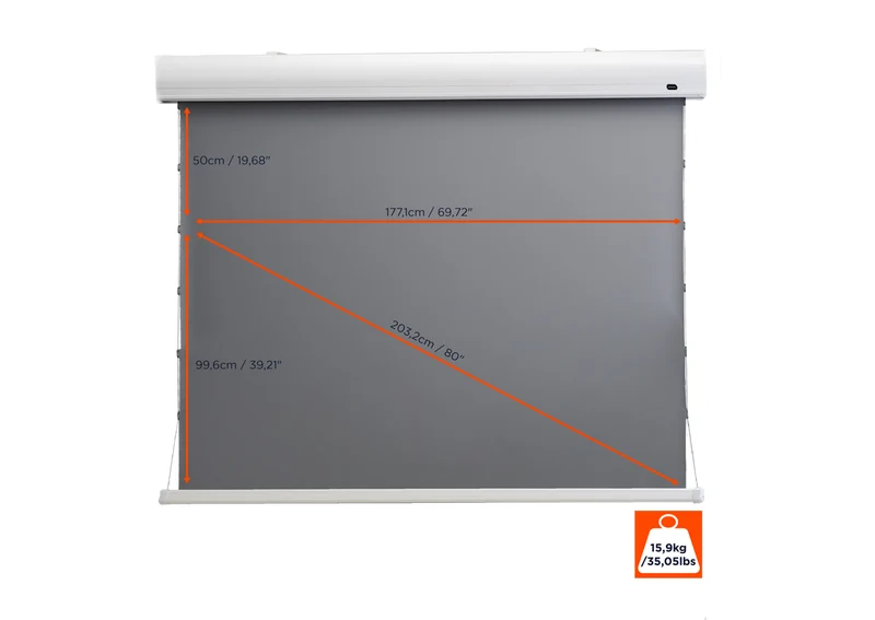 celexon HomeCinema Hochkontrastleinwand Tension - Dynamic Slate ALR