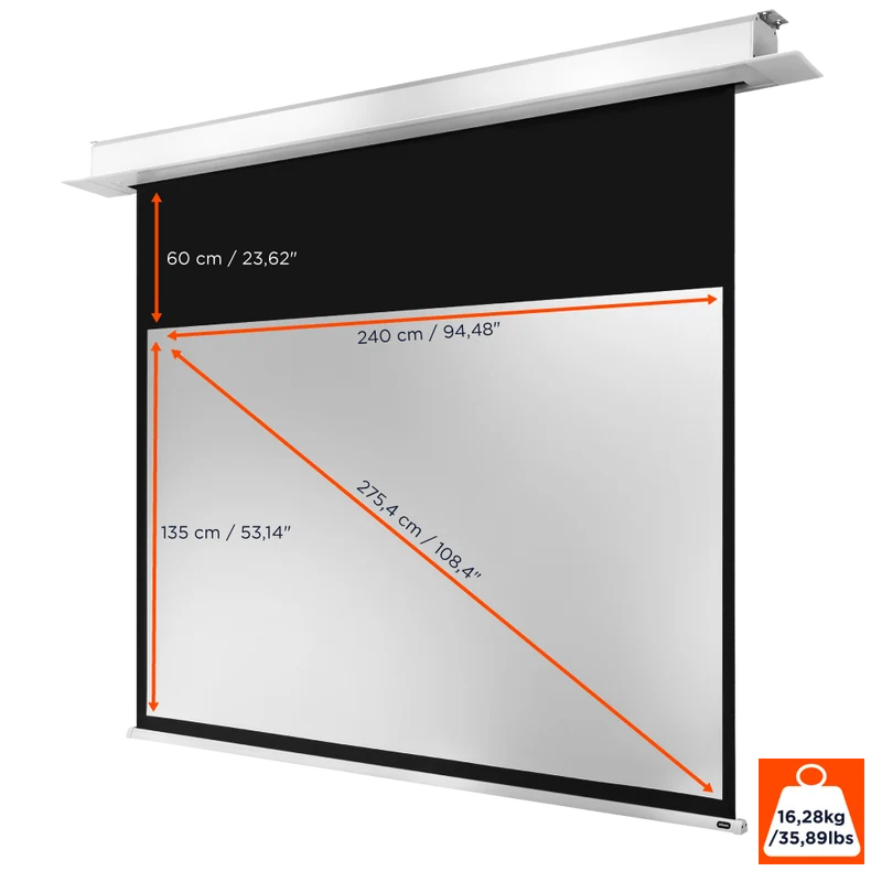 celexon Deckeneinbauleinwand Motor Professional Plus