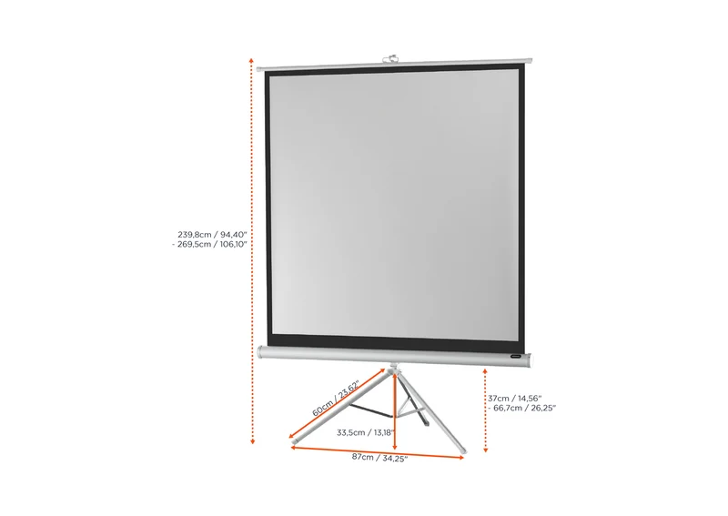 celexon Stativleinwand Economy - White Edition