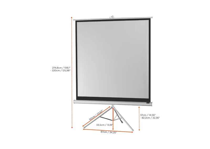 celexon Stativleinwand Economy - White Edition