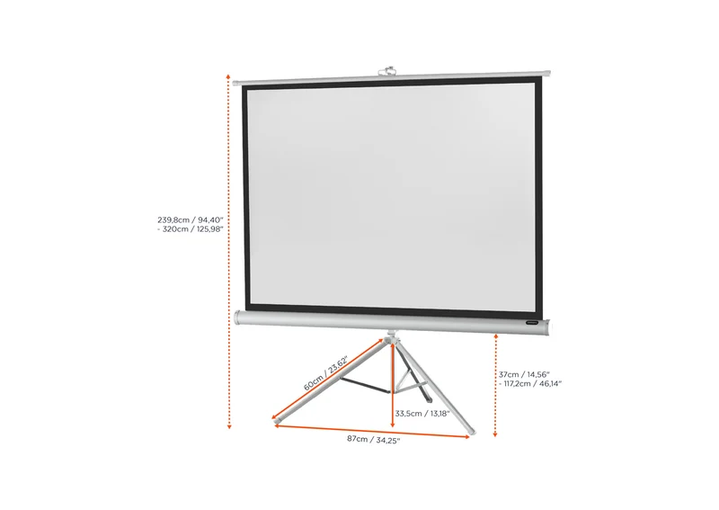 celexon Stativleinwand Economy - White Edition