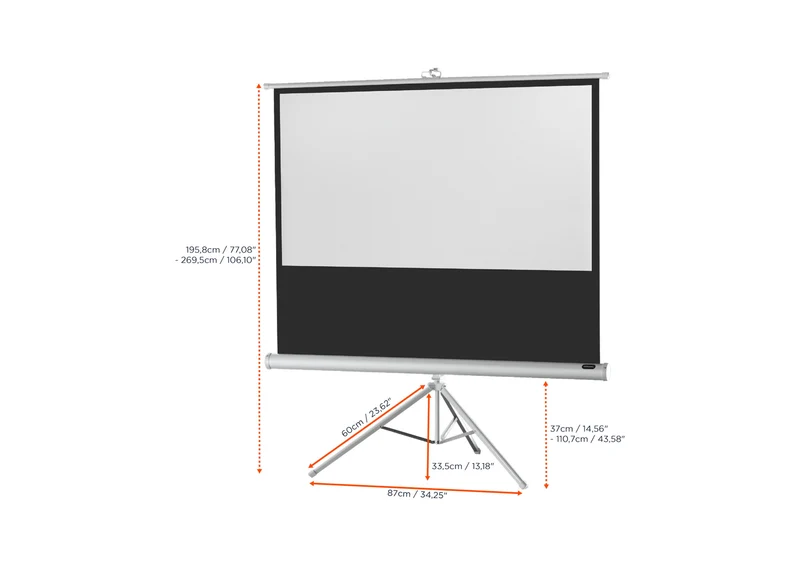 celexon Stativleinwand Economy - White Edition