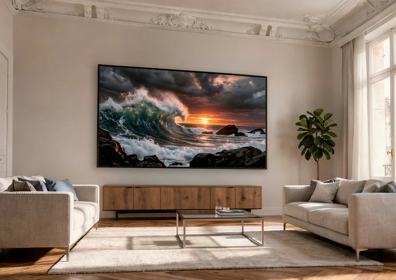 celexon HomeCinema Hochkontrastleinwand Frame - Dynamic Slate ALR