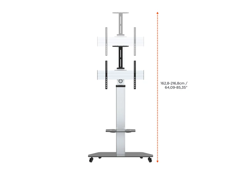 celexon Professional höhenverstellbarer Display Rollwagen Adjust-3270MP