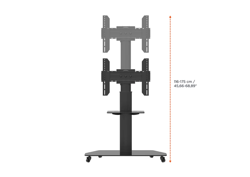 celexon Professional höhenverstellbarer Display Rollwagen Adjust-3770MP