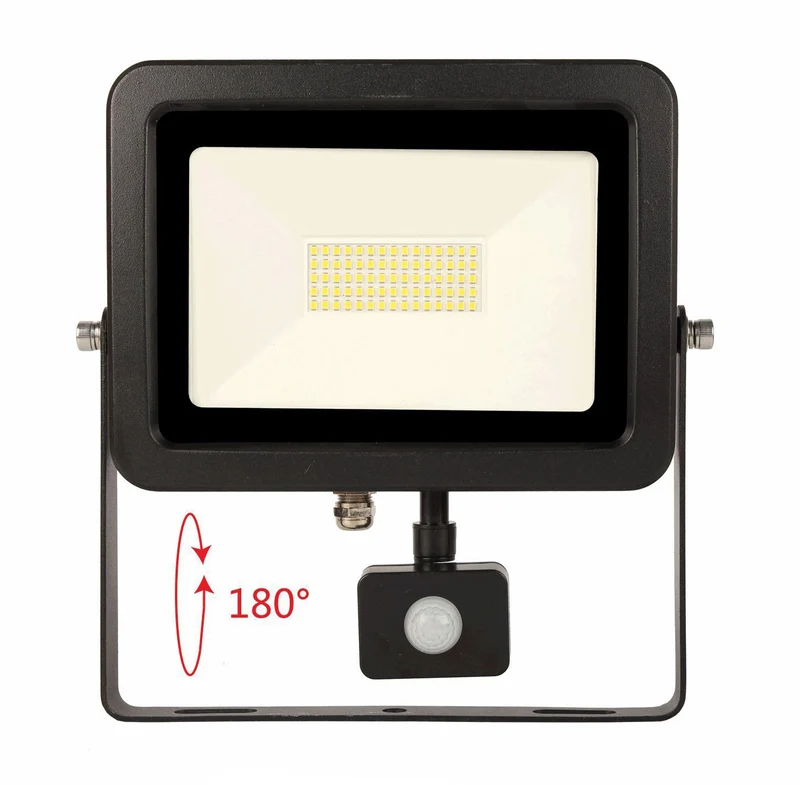 Projecteur LED en aluminium avec détecteur de présence