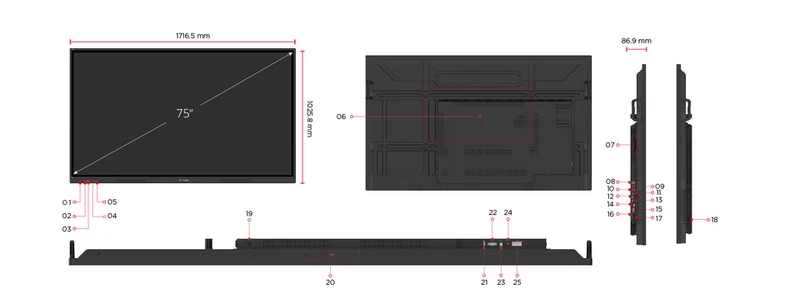 ViewSonic ViewBoard IFP7534 75"