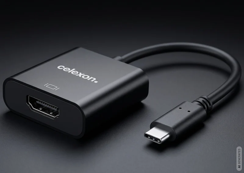 celexon USB-C auf HDMI M/F Adapter