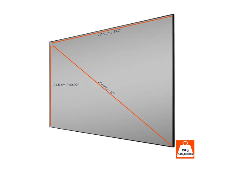 celexon CLR HomeCinema Performance UST Hochkontrast-Rahmenleinwand 100"