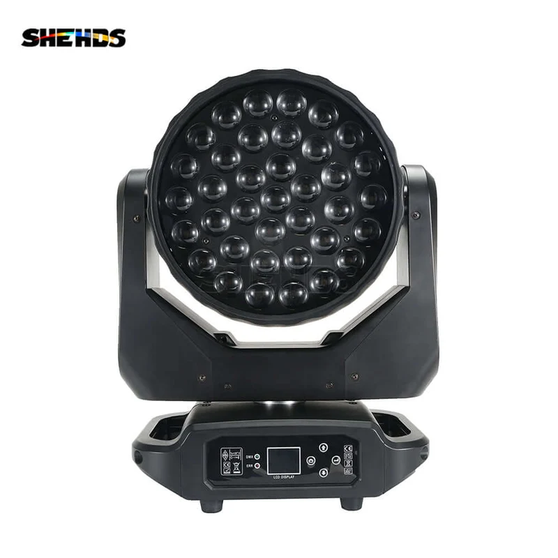 SHEHDS 37x15W RGBW Mini LED Wash Moving Head Light With Zoom Effect