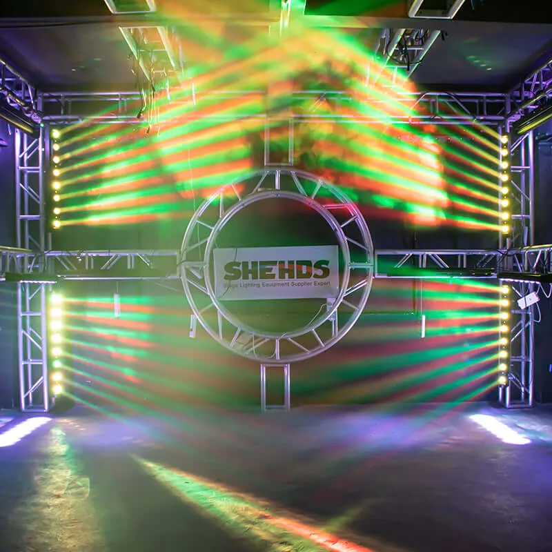 SHEHDS LED Beam 8x12W RGBW Moving Head Light For Wedding DJ Show