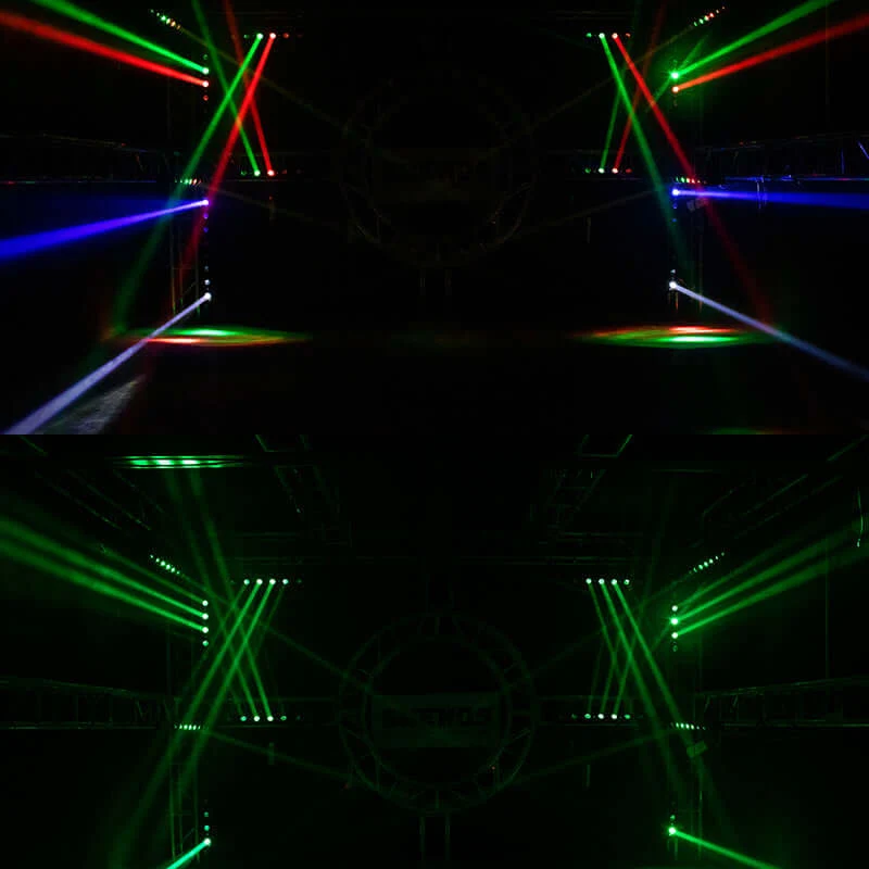 SHEHDS LED Beam 8x12W RGBW Moving Head Light For Wedding DJ Show