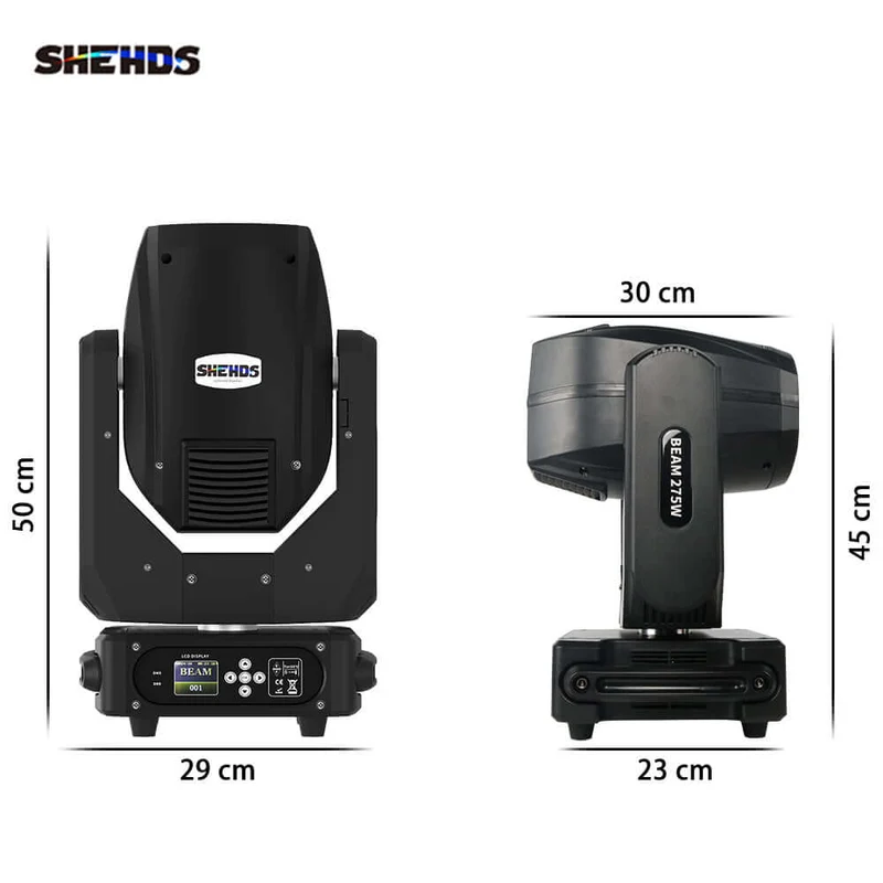 SHEHDS Beam 275W 10R Double Prisms Moving Head DJ Light