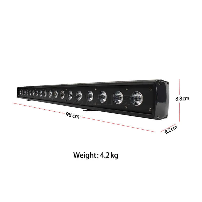 SHEHDS LED Wall Wash Light Bar 6in1 RGBWA+UV Stage Effect Lighting